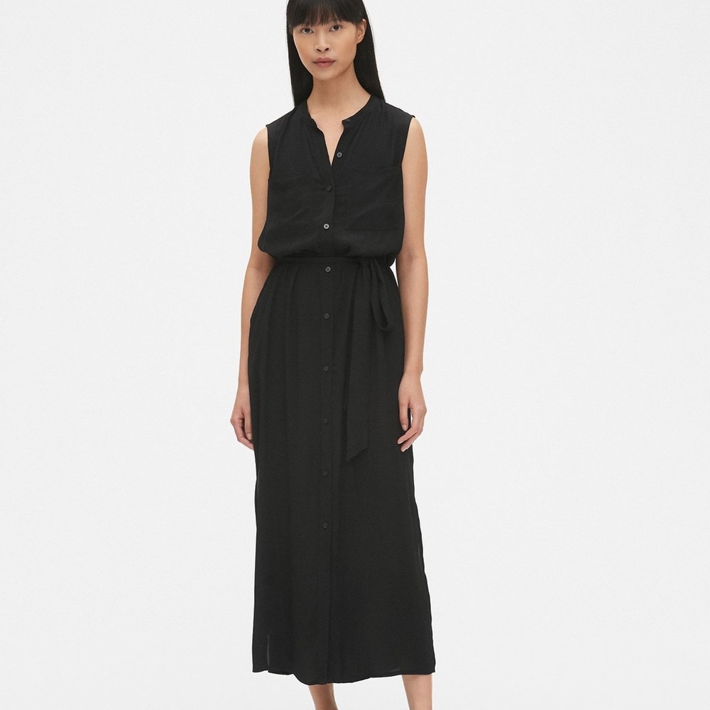 Gap Sleeveless Button Maxi Dress (Size M)